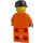 LEGO Konstruktion Worker mit Schwarz Deckel Minifigur