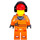 LEGO Construction Worker with Dark Stone Gray Hoodie Minifigure