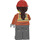 LEGO Construction Worker with Ponytail Minifigure