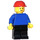 LEGO Construction Worker with Red Helmet and Grin Minifigure