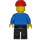 LEGO Bouwvakker met Rood Helm en Grijns Minifiguur