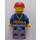 LEGO Construction Worker with Safety Straps, sweated Minifigure