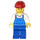 LEGO Construction Worker with Scar Minifigure