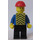 LEGO Obrero con Stickered Chaleco Minifigura