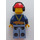 LEGO Konstruktion Worker mit Sweaty Gesicht und Earmuffs Minifigur