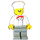 LEGO Cook med Rød Halstørklæde og Lys Grey Ben Minifigur