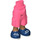 LEGO Coral Hip with Shorts with Cargo Pockets with Dark Blue Shoes (2268)