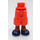 LEGO Koralle Hüfte mit Shorts mit Cargo Pockets mit Dark Blau Shoes (2268)
