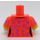 LEGO Coral Kitty Pop Minifig Torso (973 / 16360)