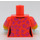 LEGO Koralle Kitty Pop Minifig Torso (973 / 16360)