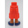 LEGO Coral Minidoll Hip with Shorts with Cargo Pockets with Dark Blue Shoes (2268)