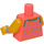 LEGO Koralle Party Llama Minifig Torso (973 / 76382)