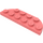 LEGO Coral Plate 2 x 6 with Rounded Corners (18980)