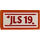 LEGO Koraal Tegel 1 x 2 met JLS 19 Sticker met groef (3069)
