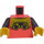 LEGO Koralle Torso mit T-Shirt mit Schwarz Sleeves und Game Controller (973 / 76382)