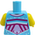 LEGO Cotton Candy Cheerleader Minifig Torso (973 / 76382)