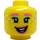 LEGO Cotton Candy Cheerleader Minifigure Head (Recessed Solid Stud) (3626 / 75006)