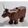 LEGO Cow mit Weiß Patch auf Kopf und Lange Horns