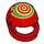 LEGO Crash Helmet with Bullseye (2446 / 62687)