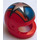 LEGO Crash Helmet with Silver Star on Blue and Orange Stripes (2446 / 43075)