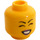 LEGO Crayon Girl Minifigure Head (Recessed Solid Stud) (3626 / 49333)