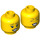 LEGO Crayon Girl Minifigure Head (Recessed Solid Stud) (3626 / 49333)