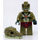 LEGO Krokodil Tribe Warrior med Yellowish Grön Lägre Käke Minifigur