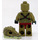LEGO Krokodil Tribe Warrior met Yellowish Green Lower Jaw minifiguur