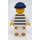 LEGO Crook with Prison Outfit and Dark Blue Cap Minifigure