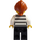 LEGO Escroc avec Prison Chemise et Orange Sombre Cheveux Minifigurine