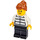 LEGO Escroc avec Prison Chemise et Orange Sombre Cheveux Minifigurine