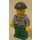 LEGO Gauner mit Prison Hemd, Grau Gestrickt Kappe und Open Pullover Minifigur