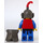 LEGO Crusader Ridder Dark Grey Hjelm Plade Rustning Lille Plume Minifigur