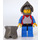 LEGO Crusader Ridder Dark Grey Hjelm Plade Rustning Lille Plume Minifigur