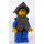 LEGO Crusader Ridder Dark Grey Hjelm Plade Rustning Lille Plume Minifigur