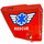 LEGO Kaareva Paneeli 13 Vasen jossa Rescue logo Tarra (64394)