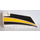 LEGO Curved Panel 17 Left with Yellow Stripe on Black background Sticker (64392)