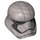 LEGO Curved Stormtrooper Helmet with Captain Phasma with Pointed Mouth (36847)