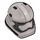 LEGO Curved Stormtrooper Helmet with Captain Phasma with Rounded Mouth (23917)