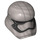 LEGO Curved Stormtrooper Helmet with Captain Phasma with Rounded Mouth (23917)