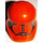 LEGO Gebogen Stormtrooper Helm met Sith Trooper Zwart Marking (64298)