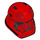 LEGO Gebogen Stormtrooper Helm mit Sith Trooper Schwarz Marking (64298)