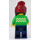 LEGO Customer i Lyse-grøn Sweater Minifigur