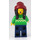 LEGO Customer in Bright Green Sweater minifiguur