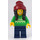 LEGO Customer in Bright Green Sweater minifiguur