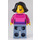 LEGO Customer in Dark Roze Trui Minifiguur