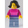 LEGO Customer in Dark Roze Trui Minifiguur