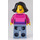 LEGO Customer in Dark Pink Sweater minifiguur