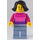 LEGO Customer in Dark Pink Sweater minifiguur