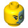 LEGO Cyborg Minifigure Head (Recessed Solid Stud) (3626 / 27966)